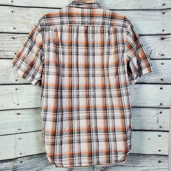 Carhartt Plaid Short Sleeve Button Up Shirt Men’s Medium Relaxed Fit Workwear - Picture 3 of 7